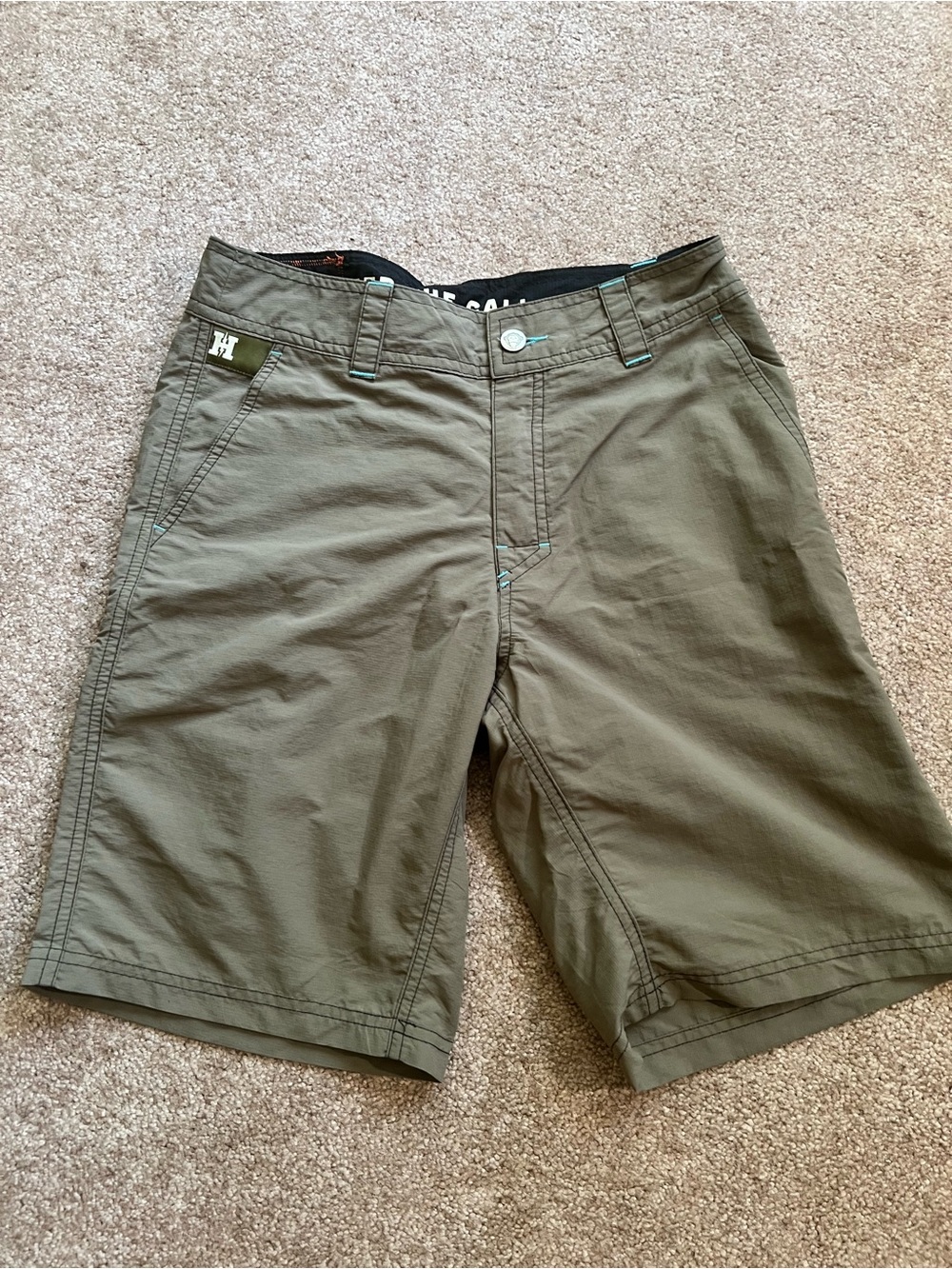 Howler Brothers Olive Green Men's Performance Shorts